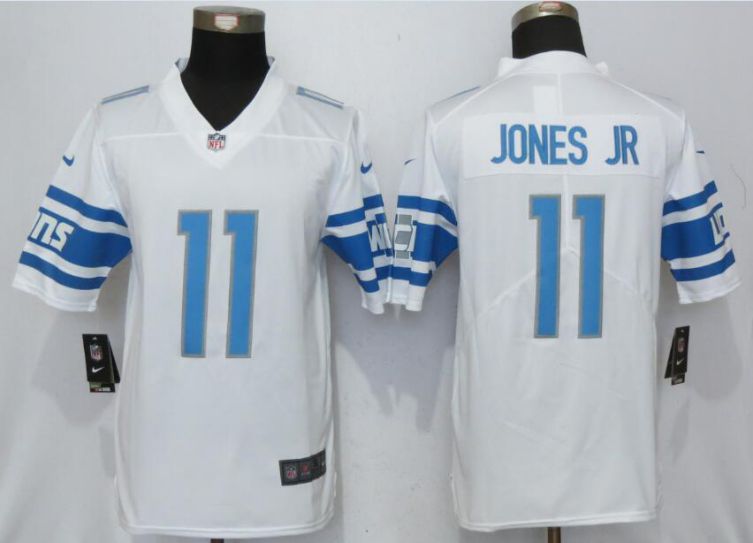 Men Detroit Lions 11 Jones jr White Vapor Untouchable New Nike Limited Player